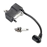 Panari 573935702 Ignition Module Coil + Spark Plug For Husqvarna 435 435E 440 440E 445 450 Jonsered CS2240 CS2245 CS2240S CS2245S CS2250S Chainsaw
