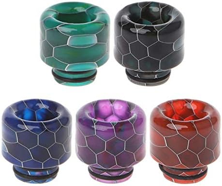 Plastic Quick Fitting 510 Snakeskin Drip Tip Connector for RO System Refrigerator Ice Maker Coffee Mod Machine（Random Delivery）- 2PCS
