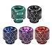 Plastic Quick Fitting 510 Snakeskin Drip Tip Connector for RO System Refrigerator Ice Maker Coffee Mod Machine（Random Delivery）- 2PCS
