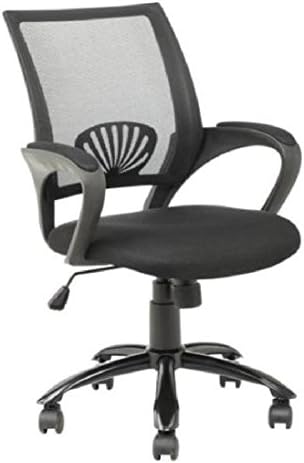 New Black Ergonomic Mesh Computer Office Desk Task Chair with Metal Base