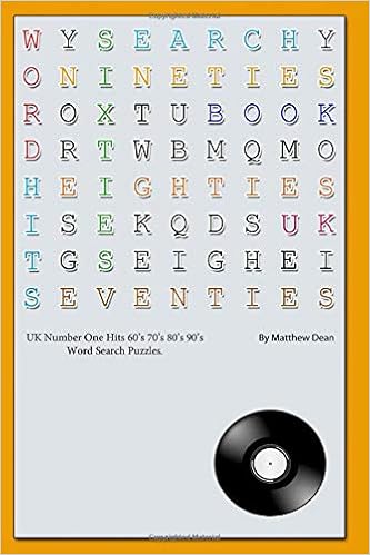 Uk Number One Hits 60 S 70 S 80 S 90 S Word Search Puzzles Dean Mr Matthew 9781699551394 Amazon Com Books