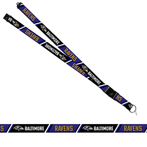 Rico Industries NFL Baltimore Ravens Safety Breakaway Lanyard 18" x 1"