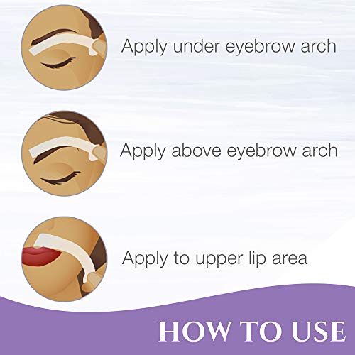 Satin Smooth EZ Grip Eyebrow Wax Strips – Non-Woven Eyebrow Waxing Strips, Upper Lip & Brow Wax Strip, Facial Hair Removal Women, 100 ct, 2 Pack