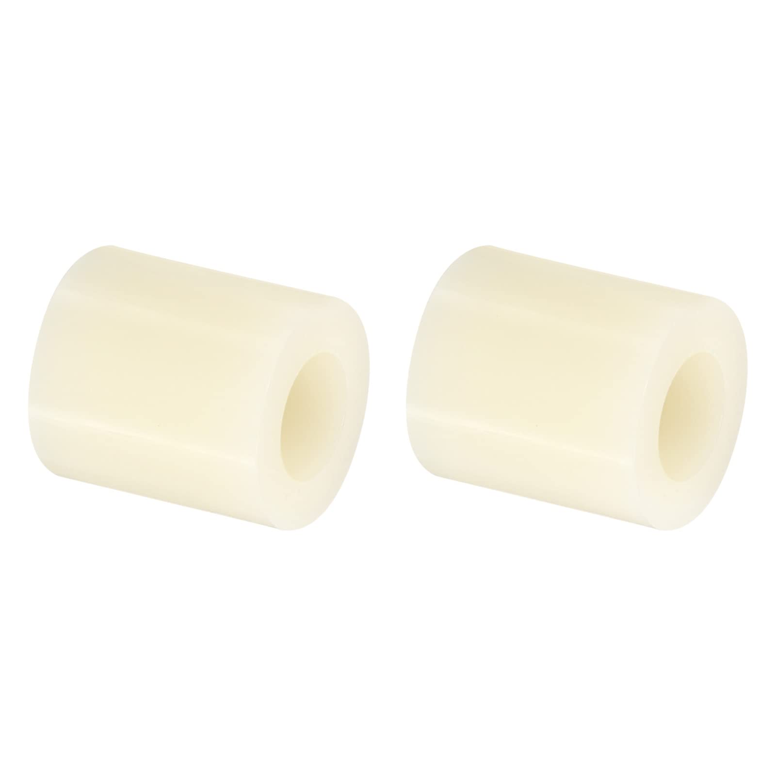 PATIKIL M6 Round Spacer Washer, 48 Pack Nylon 6.2mm ID x 11mm OD x 12mm L for M6 Screws Block 3D Printer TV Wall Mounting Electrical Outlet, Beige