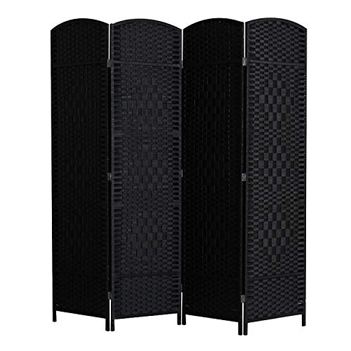 Cocosica 6 ft. Tall Room Divider and Folding Privacy Screen, Weave