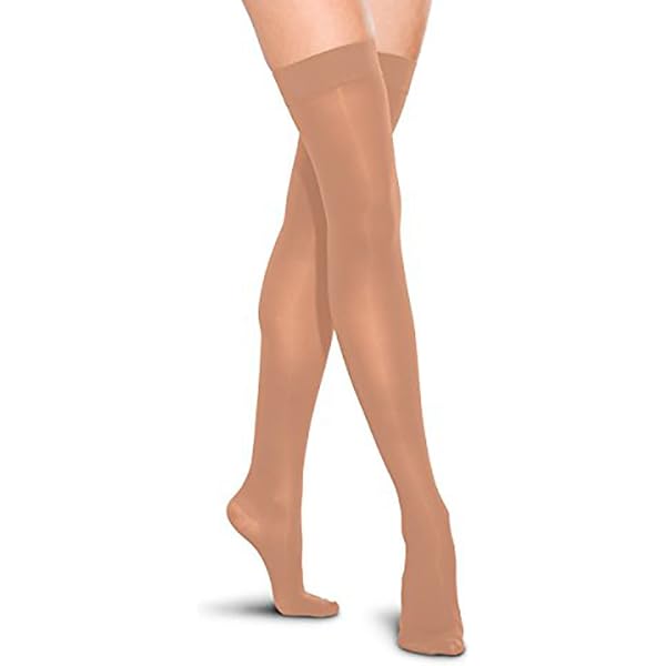 THERAFIRM Thigh High Stockings - 20-30mmHg Moderate Compression Support Nylons