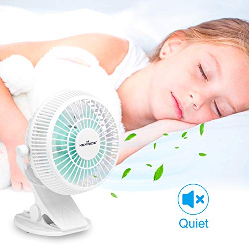 KEYNICE USB Desk Fan, 4 Inch Table Fans, Mini Clip on Fan, Portable