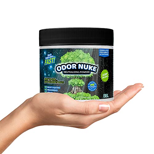 ODOR NUKE Bedside Commode Deodorizer Powder Human Urine Odor Neutralizer & Washing Aid For
