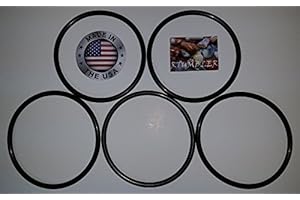 RTUMBLER PROFESSIONAL GRADE ROCK POLISHING GRIT RTumbler Brand Rock Tumbler Replacement Drive Belt 5 Pack Compatible with Thumler's Tumbler A-R1, A-R2, A-R6, A-R12, Model B Brand Tumblers