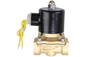 XSPANDER 1/4 Inch Electric Solenoid Valve 110V-120V AC Air Water Gas Normally Closed NPT