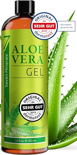 Aloe Vera Gel 99% Bio, 355 Ml - Öko-Test Sehr Gut - 100% Natürlich, Rein &Amp; Ohne Duftstoffe (Alkoholfrei, Kein Parfüm/Wc-Duft) - Einzigartige Vegane Formel Ohne Xanthan - Aus Echtem Saft, Nicht Pulver.