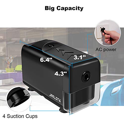 JARLINK Electric Pencil Sharpener, Heavyduty Helical Blade, Stronger