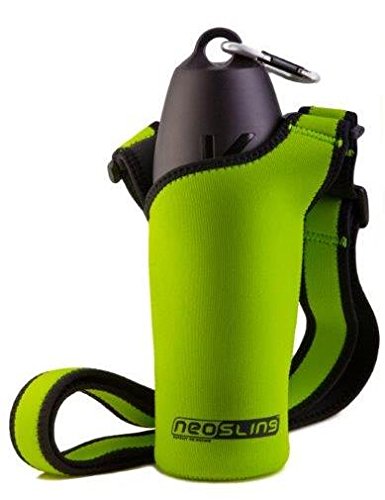 H2O4K9 Neosling with 700 ml Dog Water Bottle and Travel Bowl, Treefrog Green