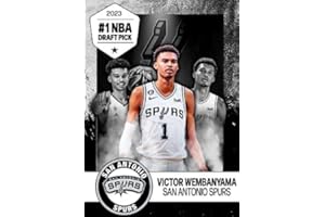 GENERIC 2023#1 NBA Draft Pick VICTOR WEMBANYAMA Custom Made Basketball Novelty Rookie Card - San Antonio Spurs - (Unbranded Novelty Card)