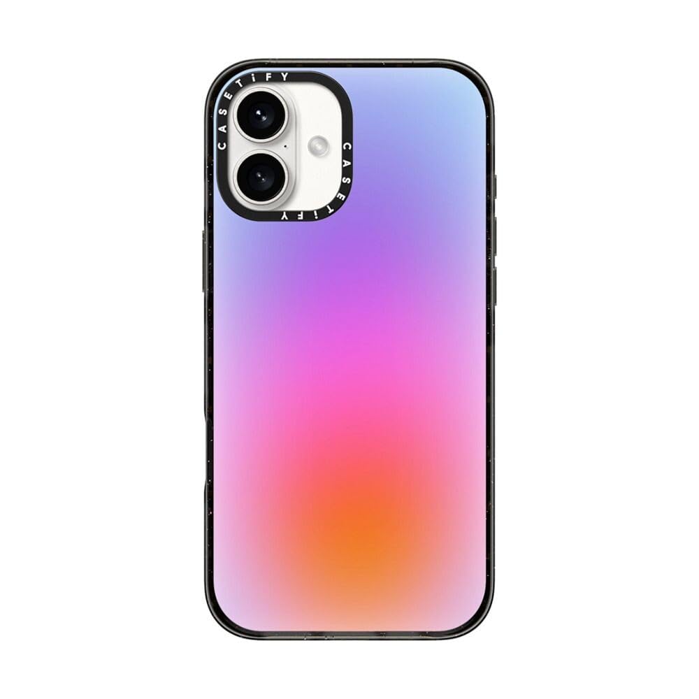 CASETiFY Impact iPhone 16 Plus Case [Slim / 8.2ft. 4X Military Grade Drop Protection/Wireless Charging Compatible] - Color Cloud - Clear Black — image 1