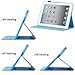 Case for iPad 2/3/4, Dteck Multiple Viewing Angles Folio Stand Smart iPad Case with Auto Sleep/Wake Protective Cover Case for iPad 4th Generation,iPad 3 & iPad 2 - Blue Butterfly