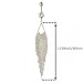 IrbingNii Belly Button Rings Long Dangle Belly Piercing Stainless Steel 14G Body Chain Belly Rings for Women Dangling Tassels