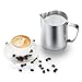 Milk Frothing Pitcher, 50oz Steaming Pitcher Stainless Steel Espresso Machine Accessories for Coffee Bar, Cappuccino Barista Tools Milk Jug Steamer Frother Cup with Decorating Latte Art Pen