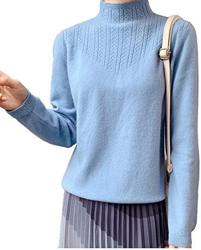 ハイネックセーター レディース ニット トップス 冬 長袖 防寒 おしゃれ プルオーバー ゆったり 厚手 切り替え 冬服 韓国 ファッション