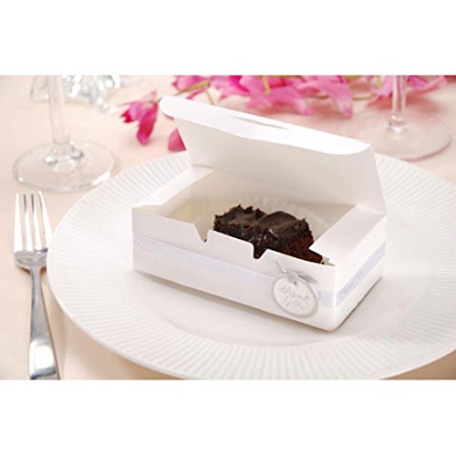 Cake Box Favors. Small Cake Boxes & DOILIES, 24 White Small Cake Boxes