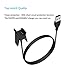 EveShine 2Pcs Fitbit Alta Charger with Restart Button (30cm, 100cm), Replacement USB Charging Cable Charging Cradle Dock Cable Adapter for Fitbit Alta Smart Fitness Tracker Watch