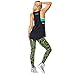 Zumba Black Loose Graphic Print Dance Tank Tops Active Workout Tops for Women, Back to Black, S
