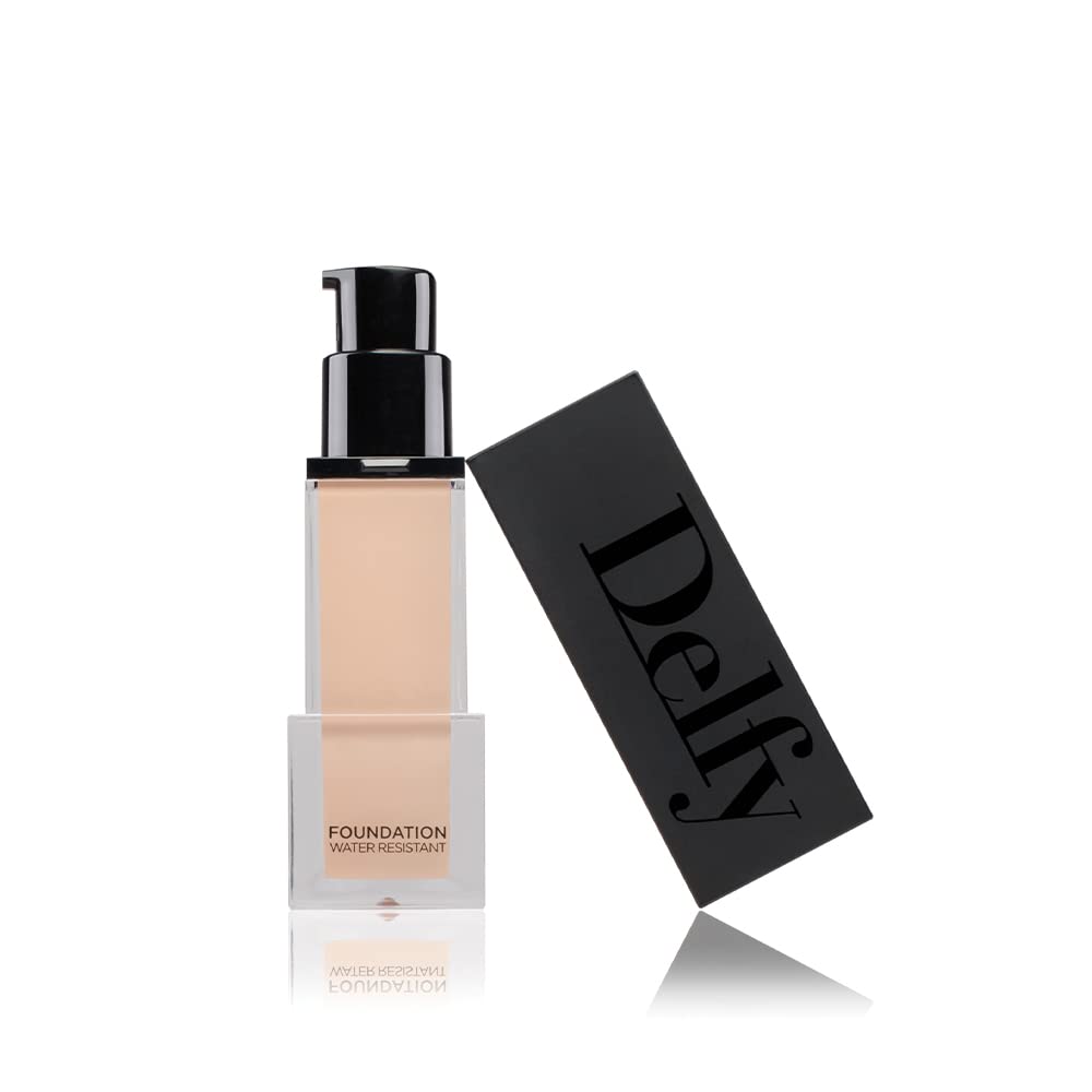 Delfy Water Resistant Foundation, 10 Sand, Sand 10, Pack of 1