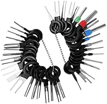 端子除去ツール 36個セット コネクターピン抜き カプラー外し工具 端子外し工具 車 カーターミナル取り外し ピン抜き 取りキット 検査 修理 保護端子