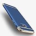 Hard Case For Samsung Galaxy S7 Edge 3 in 1 Anti-Scratch Shockproof Electroplate Cover Snap on Protective Case by Sophili - Blue