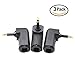 Cables 3PCS Right Angle (90 Degree) Toslink Digital Optical Audio Adapter Toslink Female to 3.5mm Mini Connector Adapter