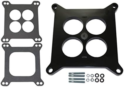 1/2" Ported Square Phenolic Carburetor Spacer, Compatible with Edelbrock Holley SBC BBC Chevy V8