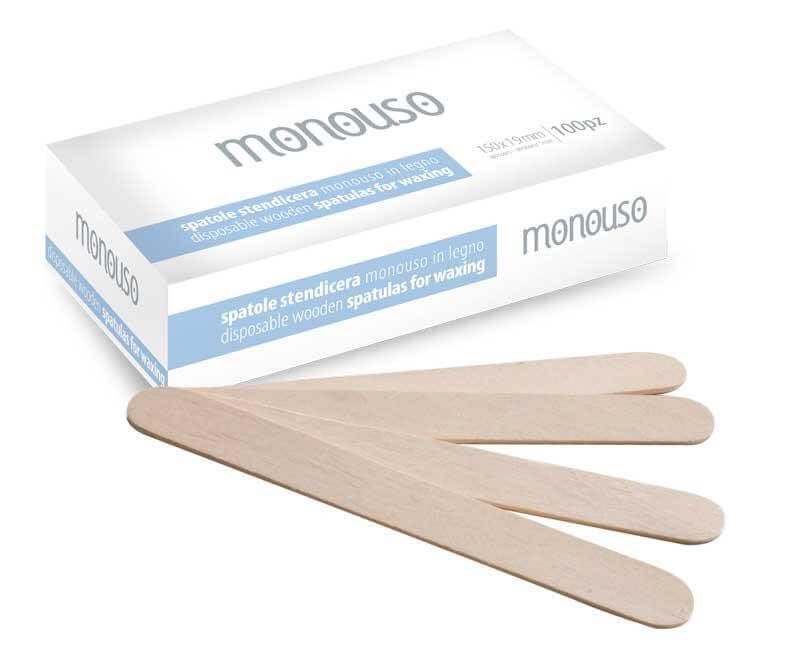 Hair On Box of 100 Wooden Spatulas 150 mm x 19 mm