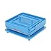 Capsule Holder Plate,Tuyounger Capsule Filler Machine Tray,Manual Powder Filling Machine for Size 0-100 Holes with Powder Block&Tamper（Blue） ...
