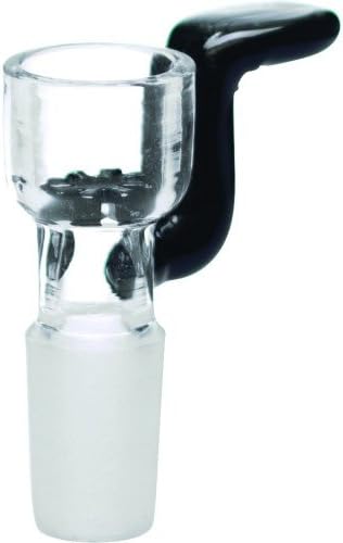 SCIENTIFIC SUPPLIES, 12-857 BOWL SLIDER ASTERIK GLASS SCREEN WITH FLAT HANDLE BLACK 14MM
