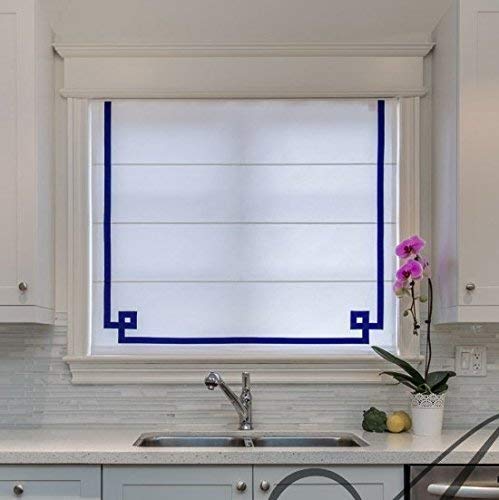 Amazon Com Loganova Custom Flat Roman Shade With White Background