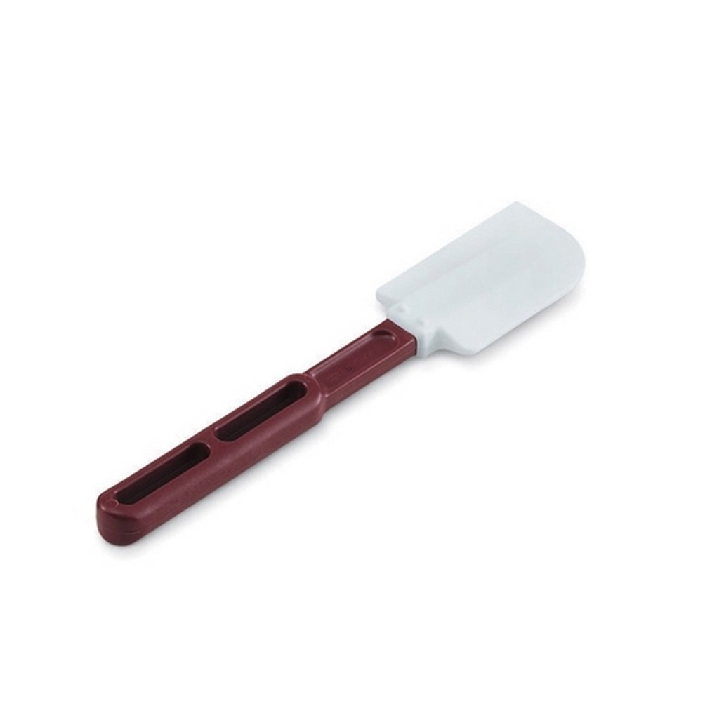 Vollrath 52010 10" High Temperature Silicone Spatula, Stainless Steel, White