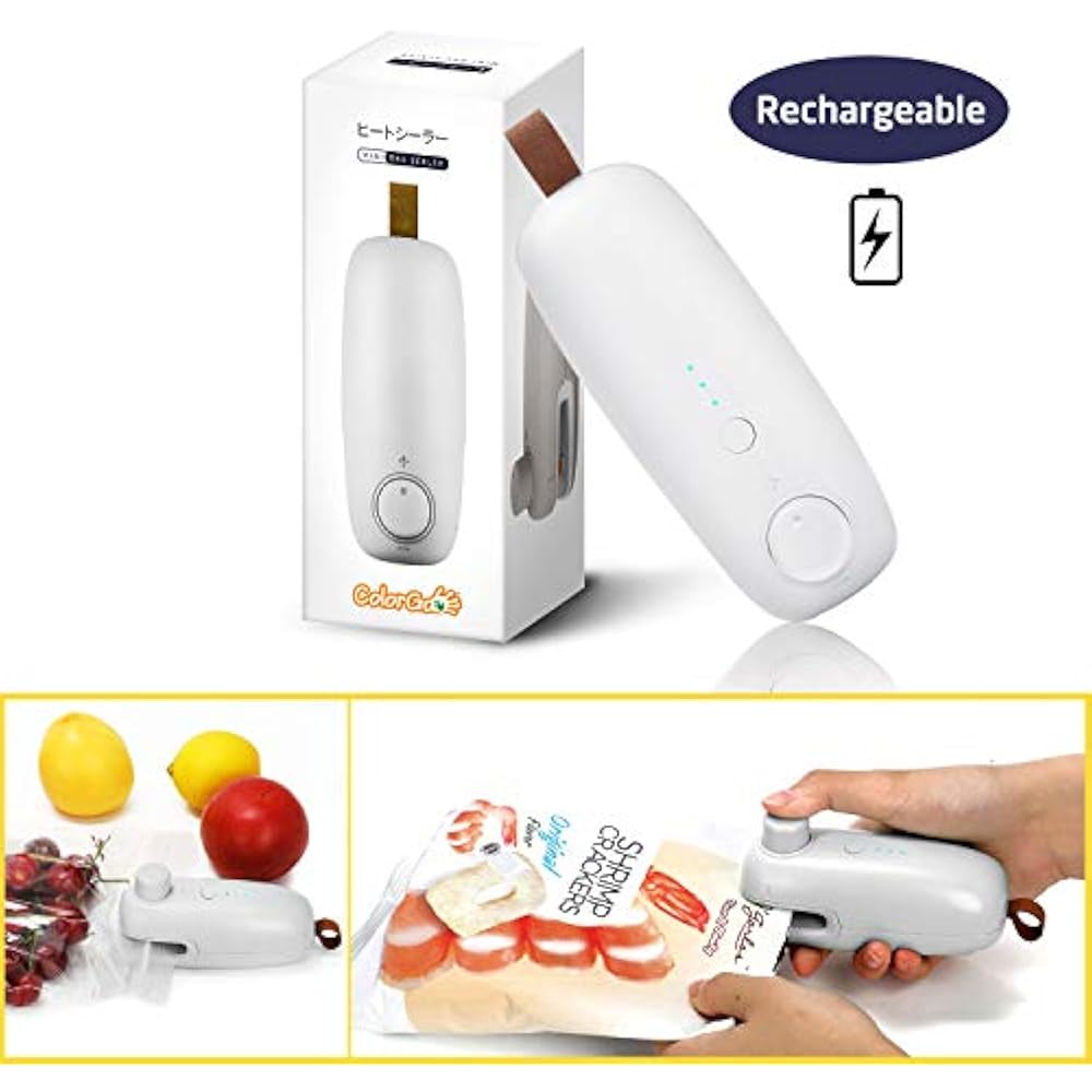Rechargeable Potato Chip Bag Sealer, USB Hand Held Mini Plastic Heat Resealer eBay