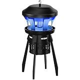Hoont Indoor Outdoor 3-Way Mosquito and Fly Trap Killer with Stand - Bright UV Light, Fan & Attractant / Get Rid of All Mosquitoes, Wasps, Etc. – Perfect for Gardens, Yards, Patio, etc. [UPGRADED]