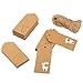 Sumind 100 Pack Brown Paper Gift Tags Hallow Christmas Deer Design Hang Labels for Christmas Gift Wrapping Wedding Birthday Favor