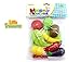 Little Treasures Play Chopping Kitchen toy colorful cutting food playset includes easy to cut apple, kiwi, grapefruit, lemon, banana, pear, strawberry Fasten and reattach easily for easy slicing