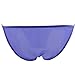 FEESHOW Men's Silky Bugle Pouch Tanga Briefs Bikini Underwear Purple