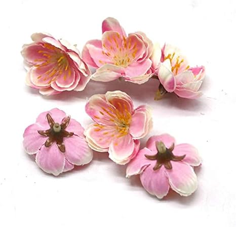 Amazon 人工シミュレーション桜人工花結婚式車の装飾手作り花嫁のブーケシルクフラワー個 ピンク 造花 オンライン通販
