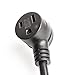 ALEKO WAC121550 Heavy Duty ETL Welder Adapter Cord 12 Inch STW 12/3 Adapter 15A Male to 50 A Female