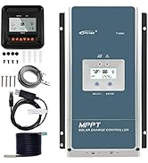 EPEVER 60A MPPT Charge Controller 48V 36V 24V 12V Auto, 60 amp Negative Ground Solar Controller M...