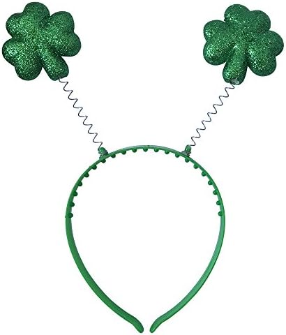 OLABB ST Patrick's Day Boppers Glittered Shamrock Headbands