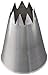 Ateco # 828 - Open Star Pastry Tip .63'' Opening Diameter- Stainless Steel primary
