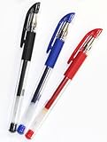 Uni-ball signo Rubber Grip & stick Retractable Ultra Micro Point Gel Pens -0.38mm-black.blue.red. 3 Ink Pens-value set