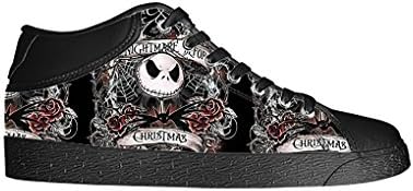 Custom Nightmare Before Christmas Characters Flat Chukka Canvas Shoes and Sneakers for Women