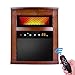 Trustech 1500W Portable Space Heater with Remote &Timer, Function 3 Modes with Intelligent Programmable Thermostat, Overheat & Tip-Over Shutoff Wood Cabinet, M, Brown