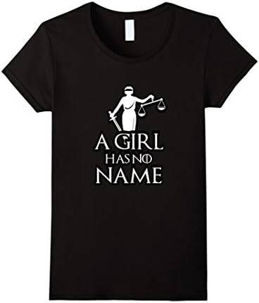 Womens Funny A Girl Has No Name Halloween T-shirt Small Black